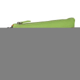Medium Trizip Multi Color Clutch in Black Rainbow Combination