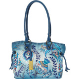 Hand Painted Large Drawstring Shopper