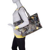 Bon Voyage Passport Print Large Tote