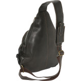 Distressed Leather Crossbody Bag