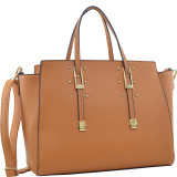 Elegant Buckle Strap Satchel