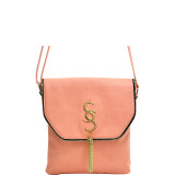Double Pocket Tassel Messenger Bag