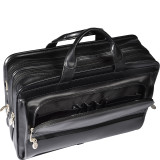 P Series Elston Leather Double Compartment Laptop Case