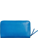 Compact Leather Zip Wallet