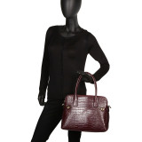Aria Croco Shoulder Bag