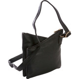 Multi-Zippered Messenger Crossbody