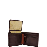 Dylan Compact Thin Trifold Leather Wallet with Multiple Compartments and Coin Pocket