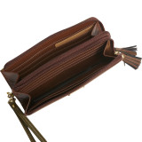 Touch of Suede Double L-Zip Wallet