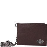 Slimfold Wallet with Inlaid Metal Logo Ornament