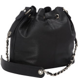 Soft Leather Bucket Shoulder Bag