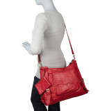 Jumbo Cosimo Crunched Leather Tote