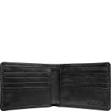 Angle Stitch Leather Slim Bifold Wallet