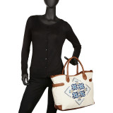 Canvas Geo Printed Tote