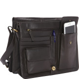 Womens Flap-over Shoulder Crossbody Bag and Messenger Bag
