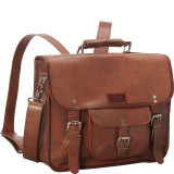 Wide Three-in-One Backpack/Brief/Messenger