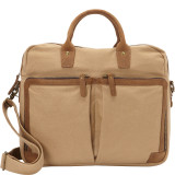 Casual Style Cotton Canvas Messenger Bag