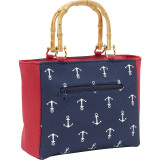 Bamboo Handle Anchor Mini Tote