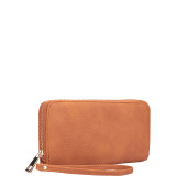 Zip Around Emblem Wallet