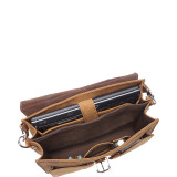 16.5" Cowhide Leather Pro Briefcase Laptop Case