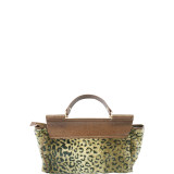 Rolled Strap Top Handle Satchel