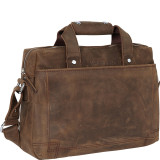 15" Leather Laptop Briefcase Bag