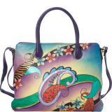 Hand Painted Large Expandable Tote