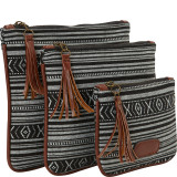 Aztec Print 3 Pack Pouch