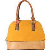 Two-tone Shell Tote with Removable Straps