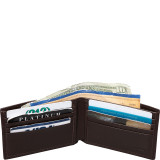 Nappa Soft Leather Slim Wallet w/ 8 Credit Card Slits