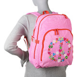 Agatha Ruiz de la Prada Peace & Love Large Pink Backpack