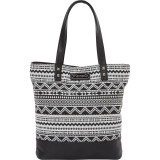 Canvas Tote With Skull Applique