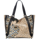 Large Expandable Tote Bag with Zippers