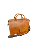 Texas Canyon 15" Leather Computer Briefcase