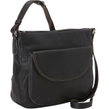 Top Zip Crossbody with Front Pocket