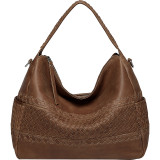 Zaira Distressed Leather Hobo