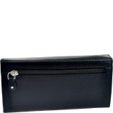 Leather Triple Gusset Flap Wallet