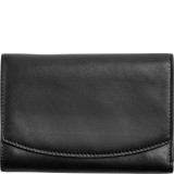 Compact Leather Flap Wallet