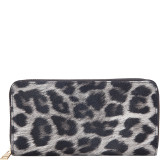 Leopard Print Zip Around Wallet