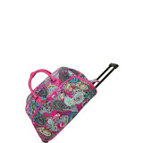 Multi Paisley 21" Rolling Duffel Bag