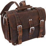 16" Large Full Leather Briefcase & Backpack