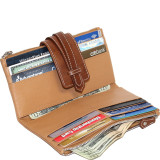 Crackle Double Zip Wallet