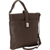 Small North/South Top Zip Slim Shoulder Bag