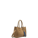 June Double Handle Tassel Tote
