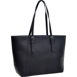 Faux Leather Buckle Strap Tote