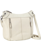 Large Simple Grain Leather Convertible Crossbody