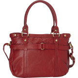 Leather Medium Tote with Detachable Strap