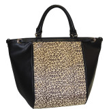 Cheetah Print Top Zip Tote