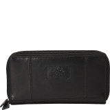 Ladies’ RFID Double Zipper Clutch Wallet