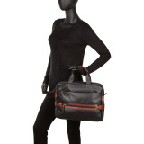 Top Zip Crossbody with Two Drop Pockets