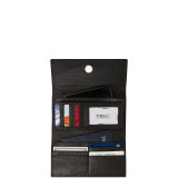 RFID Blocking Pebble Leather Clutch Organizer Wallet